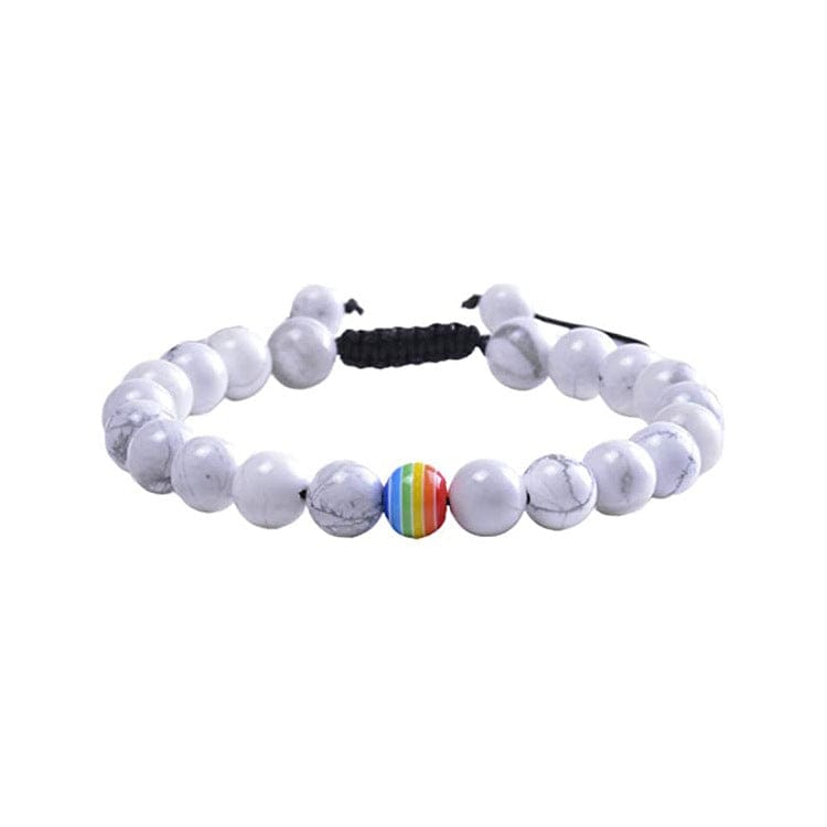 pride bracelet rainbow beads 