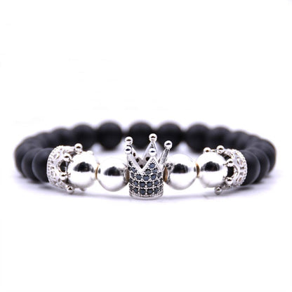 silver volcanic crown bracelet 