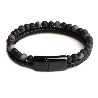 stainless steel bracelet black 