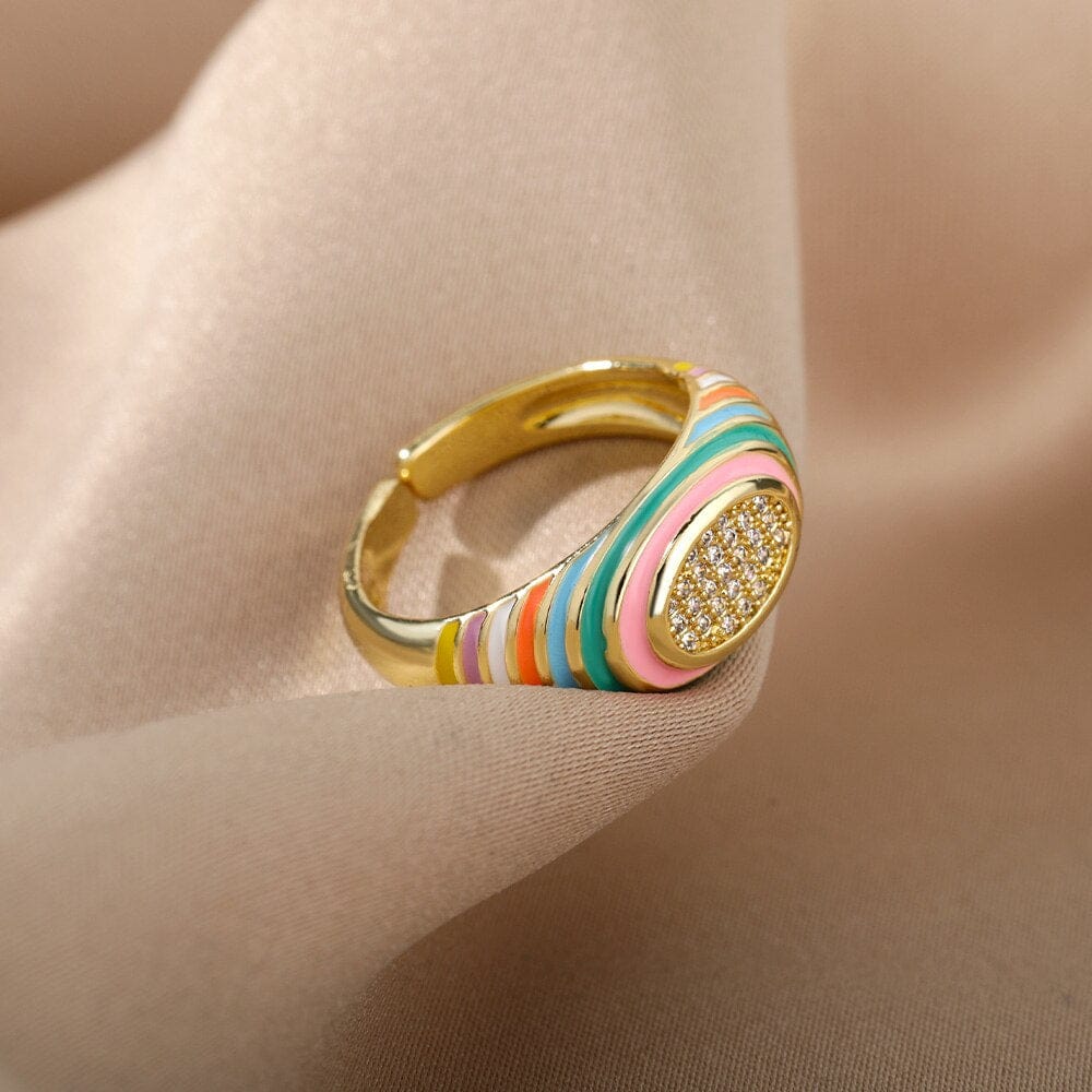 Colorful Stainless Steel Ring