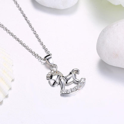 Silver Pony Necklace